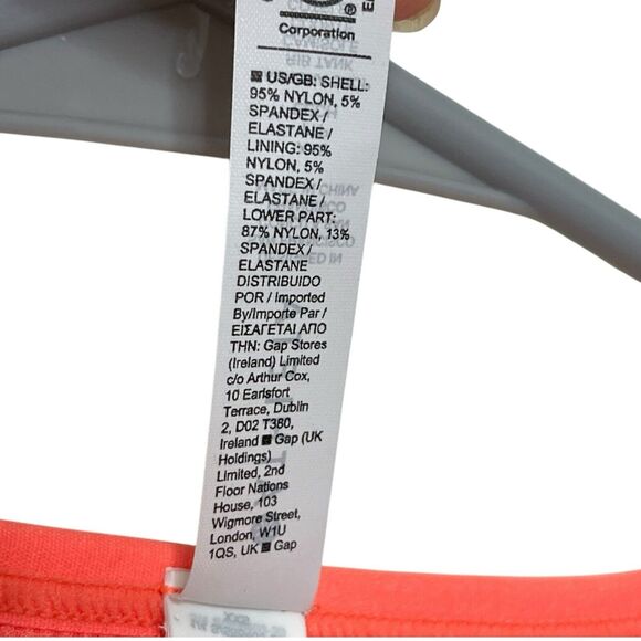 Athleta Aurora Ribbed Crop Tank Coral Women’s Size XXS Seamless Yoga Top - Picture 8 of 8